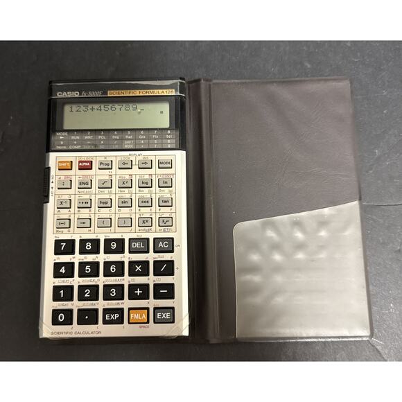 Casio FX-5000F Scientific Calculator Formula 128 Japan 1980’s Tested Vintage - Picture 1 of 9